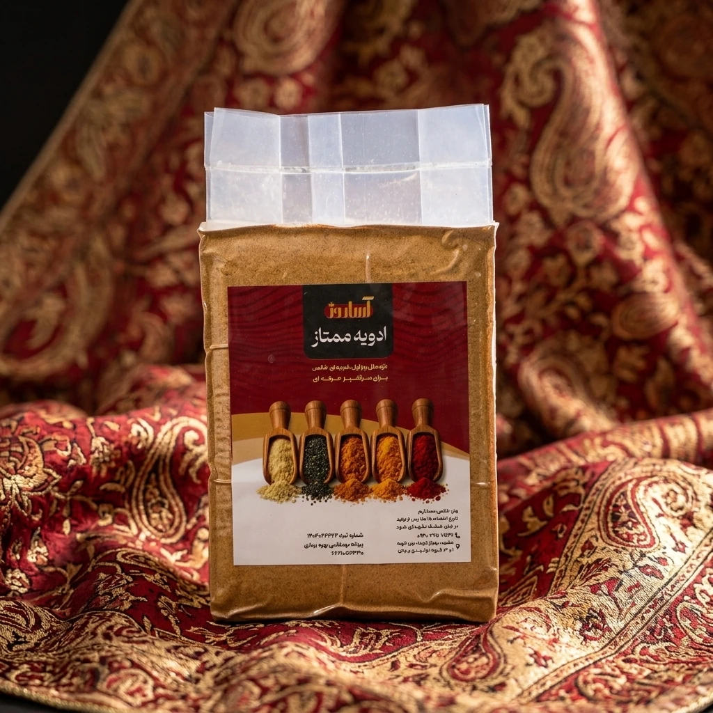 ادویه مرغ و ماهی زعفرانی آساروز